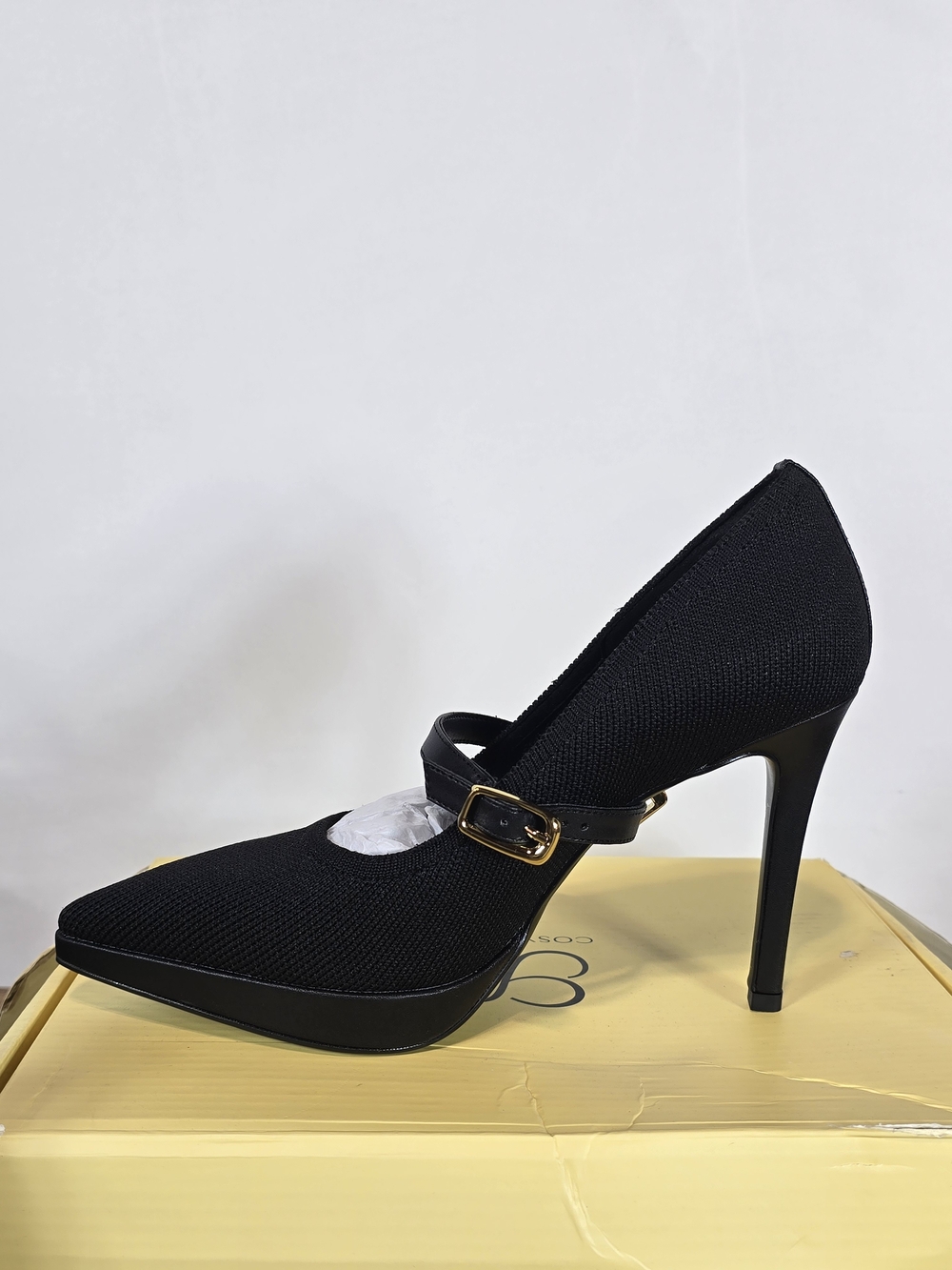 Cosy Island Classic Black Mary Jane High Heel Stiletto Pumps Size 7 - Picture 7 of 16